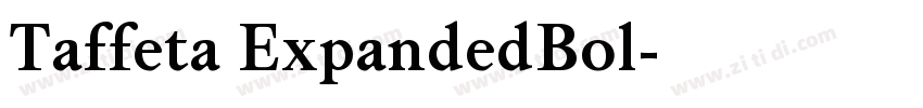 Taffeta ExpandedBol字体转换